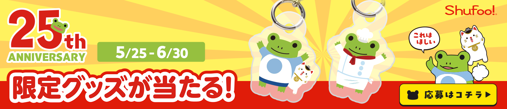 25th ANNIVERSARY 5/25�`6/30 ����O�b�Y��������I